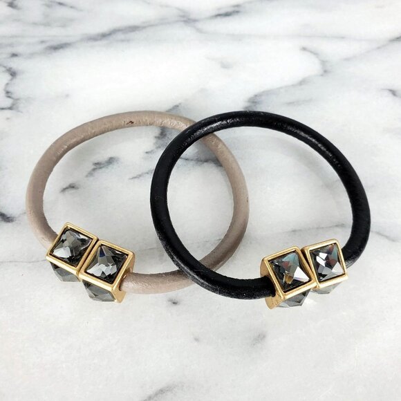 Magnetic‎ Crystal Cube Cuff Bracelet Set - Picture 5 of 5